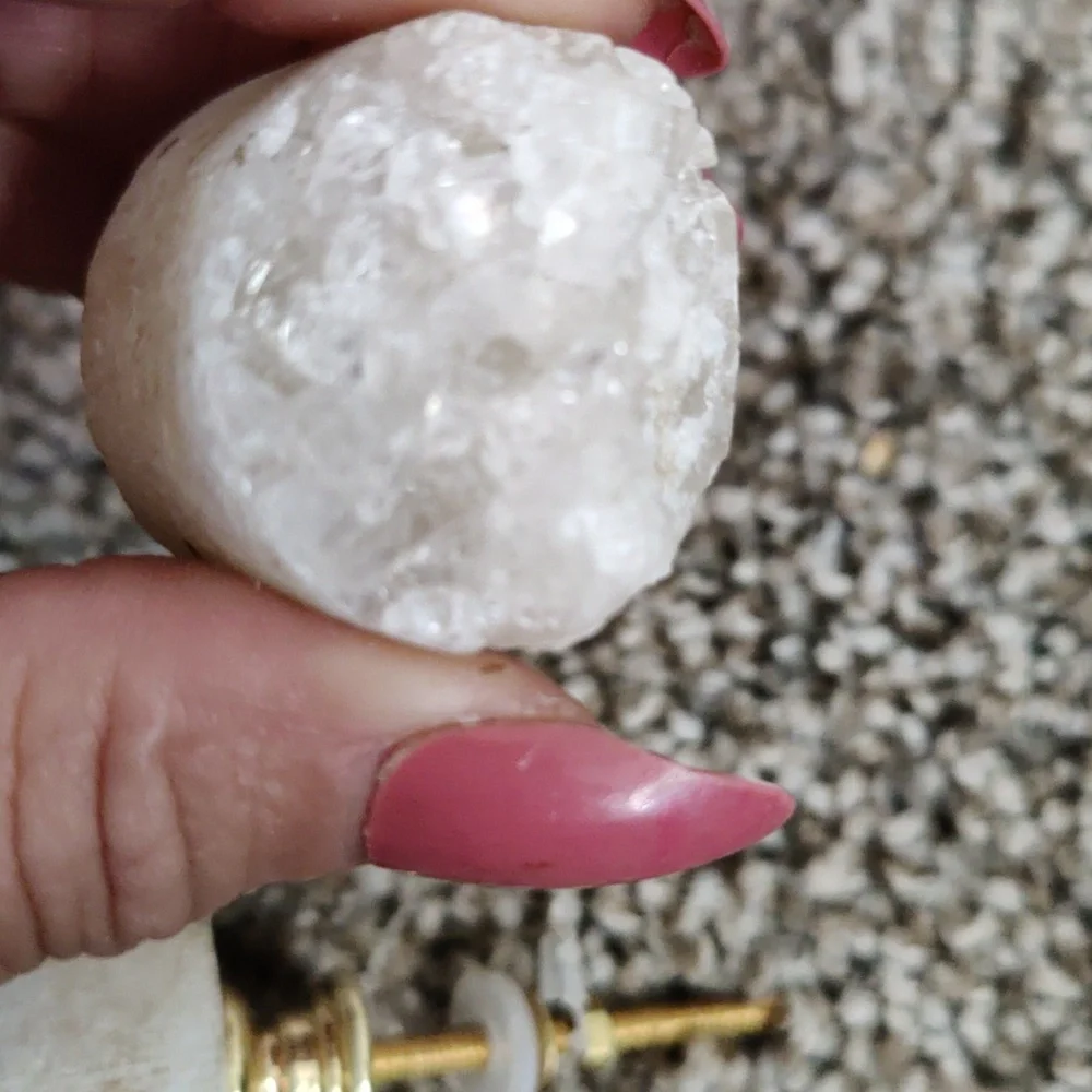 Crystal type knobs qty 2